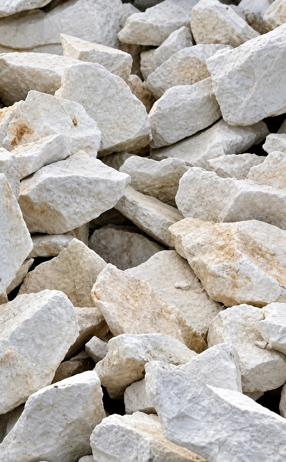 Natural limestone from Gulf quarries